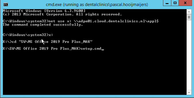 Office install via CMD zonder mapped APPL folder – Hooijmaijers.nl